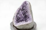 Amethyst Cluster With Wood Base - Uruguay #199841-2